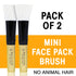 Bella Vita Organic Mini Face Pack Brush 4.2Inch
